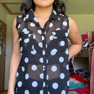 Black & White Blouse